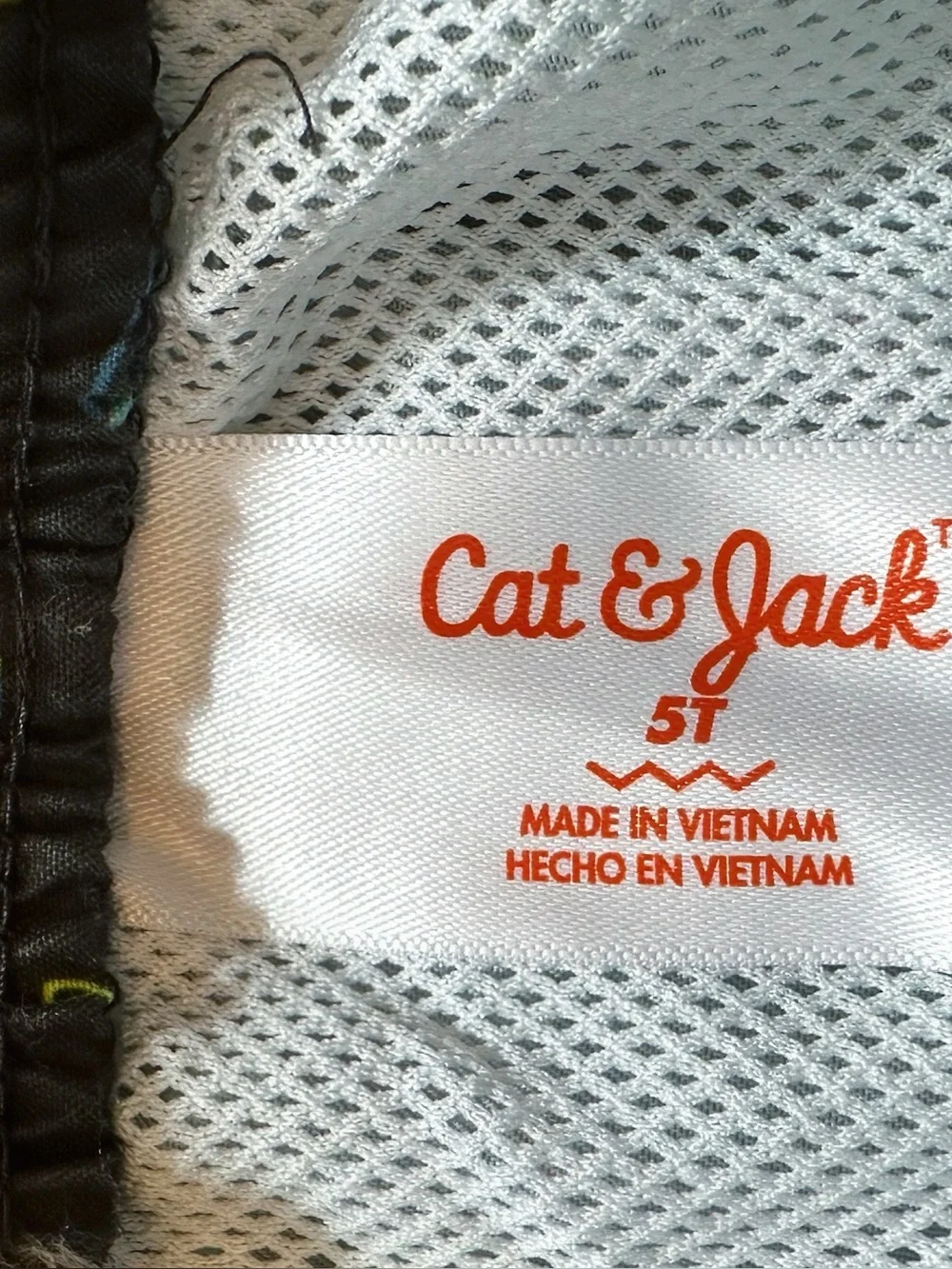 Cat & Jack | Neon Dinosaur Swim Trunk (5T) 🦕